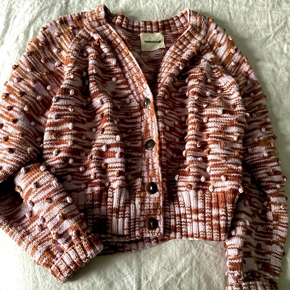Misha and puff wool cardigan m/l